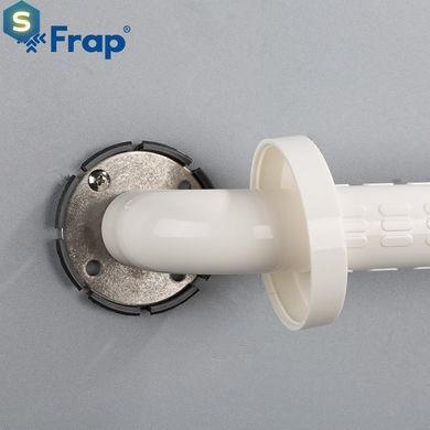 Настенный поручень Frap F8101 нержавеющая сталь/пластик, 400 мм, Нержавеющая сталь