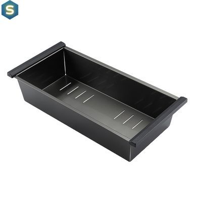 Кухонна мийка Gappo GS6050-6 накладна 600x500 мм, нержавіюча сталь, поверхня PVD, Чорний/золото