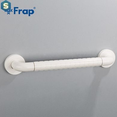 Настенный поручень Frap F8101 нержавеющая сталь/пластик, 400 мм, Нержавеющая сталь