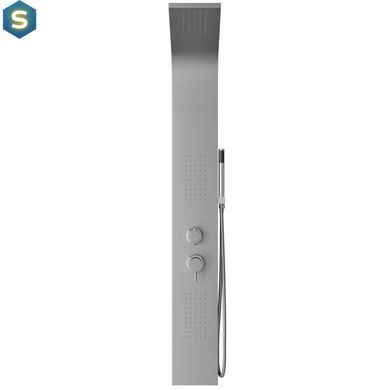 Душевая панель Corsan Alto silver A017MSL, Каппучино