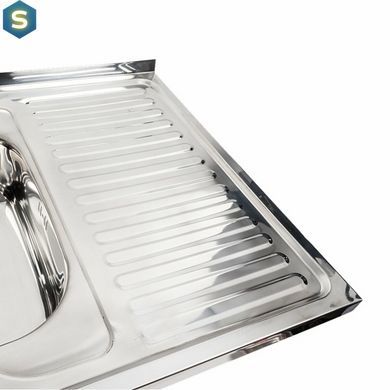 Кухонна мийка з нержавіючої сталі Platinum 8060 L поліровка (0,7/160 мм), Polish