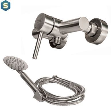 Змішувач для душу Globus Lux Alpen SBT1-105, Графитовый хром