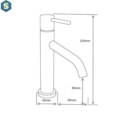 Змішувач для умивальника Mexen Rumba white низький MEX-73500-20, Білий