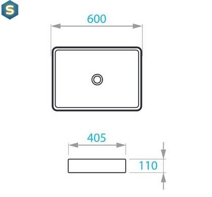 Умивальник Koller Pool Kvadro 60x40 KR-0600-WB, Білий