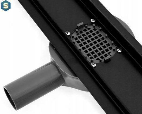 Душовий канал Rea Neo Pro black 2в1 чорний 90 см REA-G8908