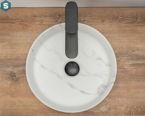 Умывальник Rea Sami marble mat накладной REA-U8703, Белый матовый