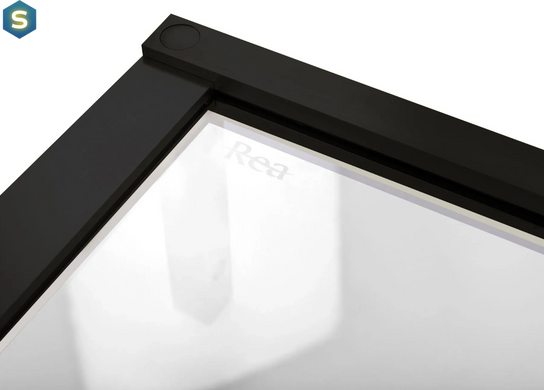 Душова кабіна Rea Hugo 80x80 подвійна black REA-K6600, Чорний/золото, Універсальна, прозорий