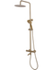 Душевая система Rea Lungo с термостатом и изливом brushed gold REA-P6604, Золотой