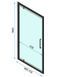 Душова кабіна Rea Rapid Swing 70x100 black пристінна REA-KPL-009948, Черный матовый, Універсальна, прозорий, чорний матовий