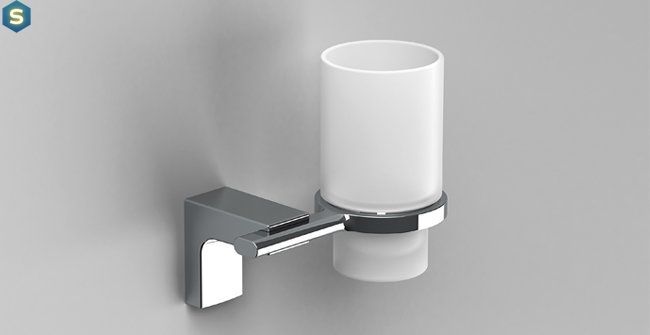 Стакан для щеток Sonia Eletech 113989, Хром