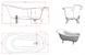 Ванна акриловая отдельностоящая Gruppo Treesse Epoca 170x80 V5071 chromo