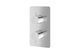 Душевая система Kohlman Axel 40 chrome с термостатом + BOX скрытого монтажа KPL-QW432A40, Хром