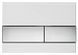 Клавиша смыва Tece TECEsquare White Glass/Bright Chrome Buttons 9240802, Белый
