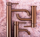 Смеситель для умывальника Rea Lungo brushed copper низкий REA-B1112, Теплый закат