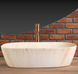 Умивальник Rea Freja накладний 51x39,5 см travertine matt REA-U6689, Бежевий