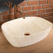 Умивальник Rea Freja накладний 51x39,5 см travertine matt REA-U6689, Бежевий
