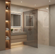 Душова стінка Rea Flexi 110x195 см grey brushed copper KPL-K99383, графит, теплый закат