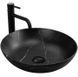 Умивальник Rea Fibo black matt накладний REA-U3301, Черный матовый