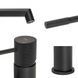 Смеситель для умывальника Yoka Meri black высокий BU.MERI-36-BLK, Черный матовый