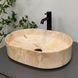 Умывальник VBI Verona 50 travertine glossy накладной VBI-011326, Бежевый