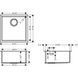Кухонна мийка Hansgrohe S719-U400 під стільницю 450x450 Stainless Steel 43425800