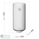 Бойлер Atlantic Steatite Slim VM 50 D325-2-BC