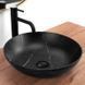 Умивальник Rea Fibo black matt накладний REA-U3301, Черный матовый