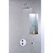Душевая система скрытого монтажа Paffoni Shower с термостатом на 2 потребителя с верхним душем &Oslash;300 мм chrome KITLIQ018CR300, Хром