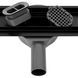 Душовий канал Rea Neo Pro black 2в1 чорний 90 см REA-G8908
