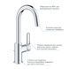 Змішувач для раковини Grohe QuickFix Start L-Size 24203002, Хром