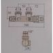 Комплект угловых кранов 50 мм Cordivari 1/2"-1/2" 5991990301049, Хром