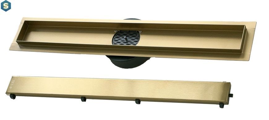 Душовий канал VBI Fort 2в1 90 brushed gold VBI-060109BG