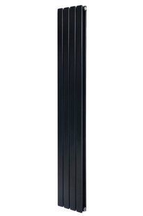 Дизайнерский вертикальный радиатор отопления Arttidesign Livorno II 4/2000/272/50 чёрный матовый, Черный матовый
