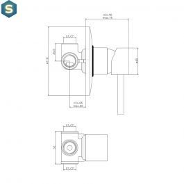 Смеситель для душа Paffoni Stick chrome SK010CR, Хром