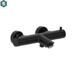 Термостат для ванны Paffoni Light black matt LIQ023NO, Черный матовый