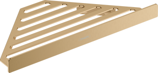 Полочка угловая Hansgrohe AddStoris 14.8 х14.8 x 30.5 см Brushed Bronze 41741140