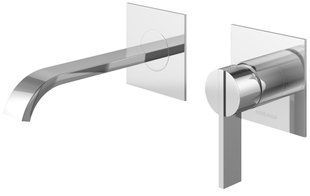 Смеситель для умывальника Kohlman Dexame chrome + BOX скрытого монтажа QW180D, Хром