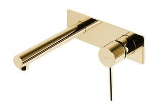 Смеситель для умывальника скрытого монтажа Corsan Lugo gold CMB7515GL, Золотой