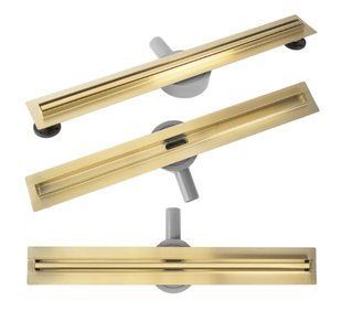 Трап для душа Rea Neox 70 Slim Pro brushed gold REA-G2714