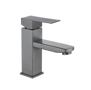Смеситель для умывальника Wezer PRO1-02-GUNGREY, оружейная сталь, Графитовый хром