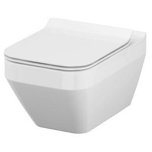 Підвісний унітаз Cersanit Crea CleanOn прямокутний з сидінням Slim S701-404