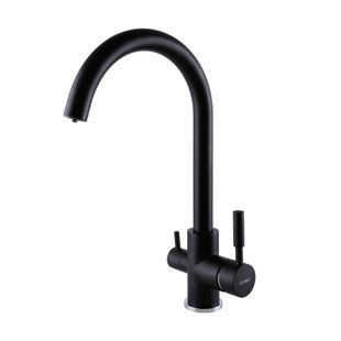 Смеситель для кухни под осмос Globus Lux GLLR-0333-10- BB, Черный матовый
