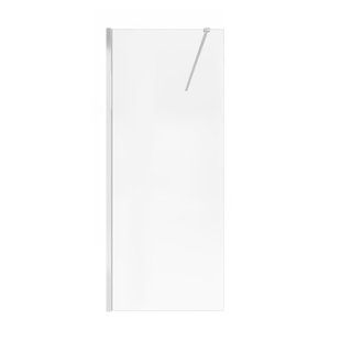 Душова перегородка Qtap Walk-In Standard CRM209.C8 90x190 см, скло Clear 8 мм, покриття CalcLess, Універсальна, прозорий