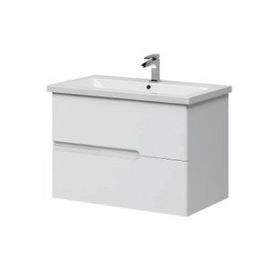 Тумба подвесная Koller Pool Grace 800 с умывальником белый глянец GR080WHITE, Белый