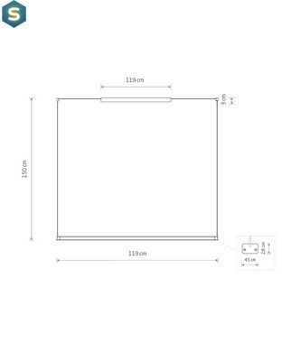 Підвісний світильник Nowodvorski 10690 CL H LED PRO LED 1x29W 3000K 3000Lm IP20 Bl
