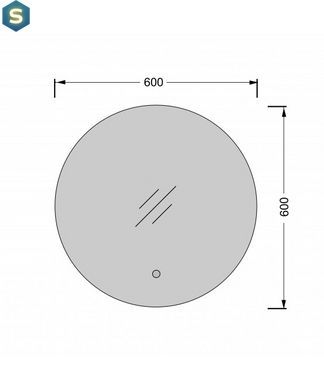 Зеркало Мойдодыр Eclipse 60x60 S с LED-подсветкой и сенсором