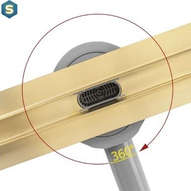 Трап для душа Rea Neox 70 Slim Pro brushed gold REA-G2714