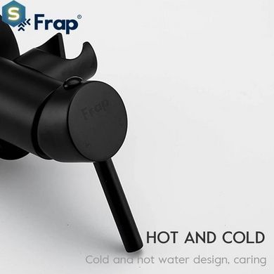 Набір гігієнічного душа прихованого монтажу Frap F7505-6, чорний, Черный матовый