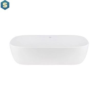 Умывальник Qtap Robin накладной прямоугольный 610x400x145 мм White + донный клапан PU02, Белый