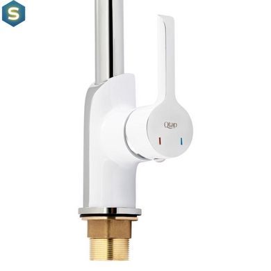 Смеситель для кухни Qtap Grand WCR 007F, Белый